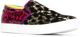 Thumbnail for your product : Marc Jacobs leopard print slip-on sneakers