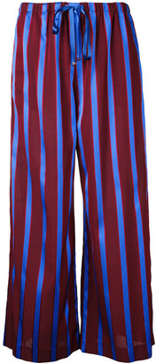 ASTRAET striped wide leg trousers - women - Acetate - 1