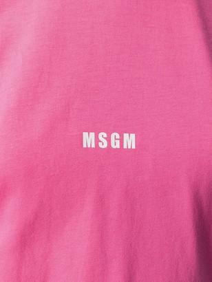 MSGM micro logo print T-shirt