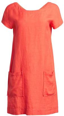 Eileen Fisher Organic Linen-Blend Crepe Dress