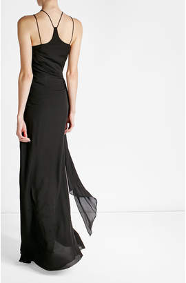 Roberto Cavalli Silk Chiffon Floor Length Gown