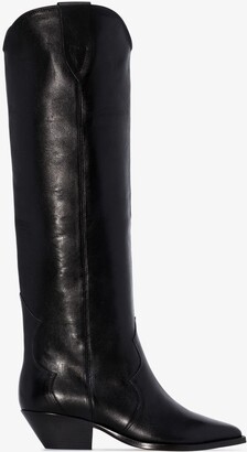 Isabel Marant Black Denvee 40 Western Boots