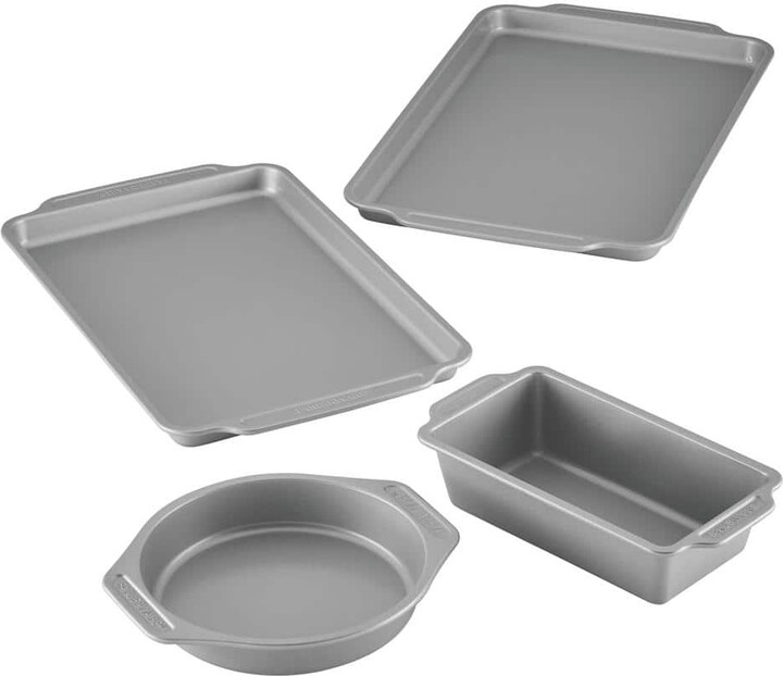 Farberware Nonstick Bakeware Set, 4-Piece, Gray