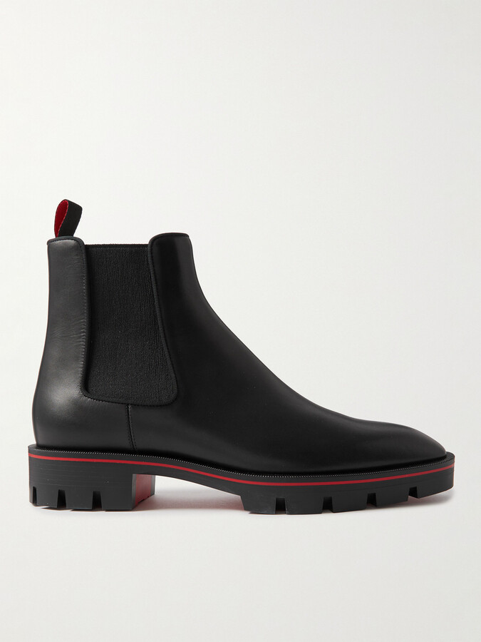 Christian Louboutin Alpinosol Leather Chelsea Boots
