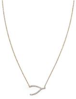 Thumbnail for your product : Adina Reyter Tiny Pave Wishbone Necklace