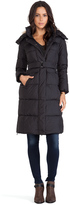 Thumbnail for your product : Add Down Long Coat with Fur Border