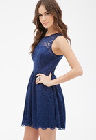 Thumbnail for your product : Forever 21 Contemporary Floral Crochet Overlay Dress