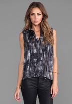 Thumbnail for your product : Halston Notch Neck Top
