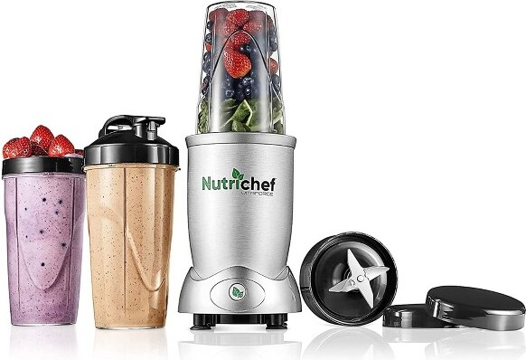 Nutrichef NutriChefNCBL12ProfessionalHomeKitchenCountertopBlenderw/10&24OzCups