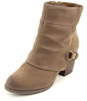 Fergalicious Liza Women Round Toe Synthetic Brown Ankle Boot.