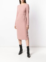 Thumbnail for your product : P.A.R.O.S.H. Long Sleeve Fitted Dress