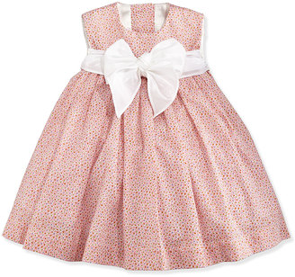 Helena Floral-Print Lawn Dress, Pink, Size 2-6X