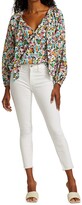 Thumbnail for your product : Tanya Taylor Isla Floral Printed Tie-Neck Top