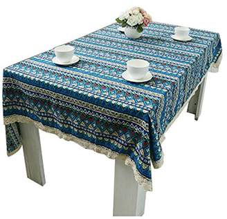 SODIAL(R) New Tablecloth for Dinner Lace Cloth Bohemia Style Decorative Army Style Table Cloth