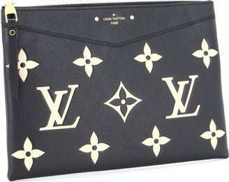 Louis Vuitton Daily Pouch Monogram Empreinte Leather Black