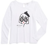 Thumbnail for your product : Milly Minis Long Sleeve Graphic Tee (Big Girls)