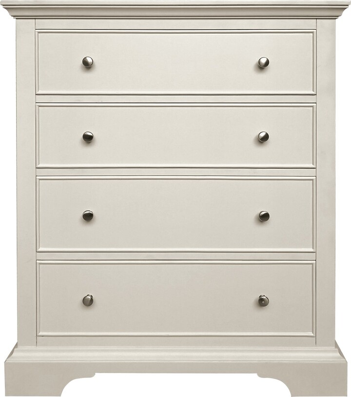 Dunelm Charlotte 4 Drawer Chest, Ivory White ShopStyle