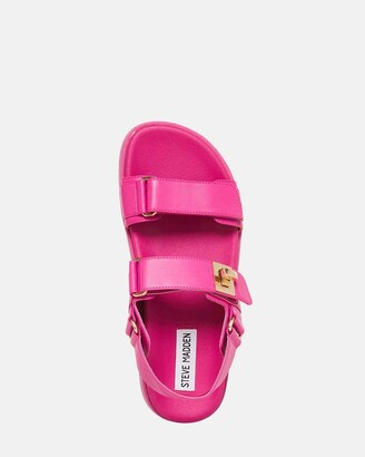 Steve Madden Mona Pink Leather - ShopStyle Sandals