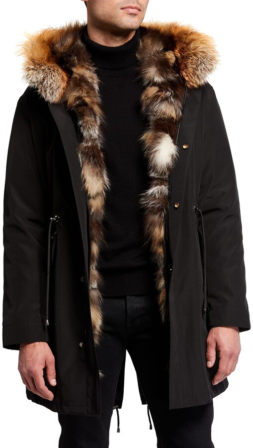 Gorski Men's Hooded Fur-Lined Parka - ShopStyle