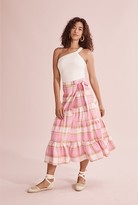 Thumbnail for your product : Country Road Organically Grown Linen Check Skirt