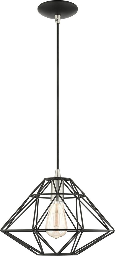 Livex Lighting 1 Light Black Pendant