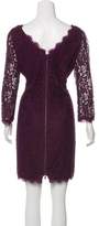 Thumbnail for your product : Diane von Furstenberg Laced Knee-Length Dress