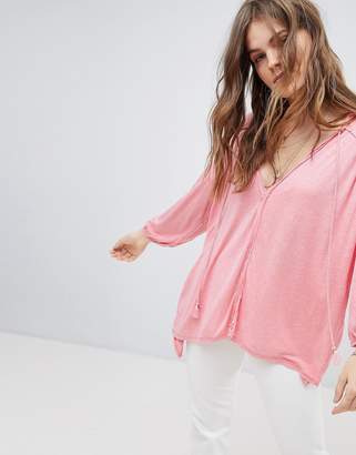 Free People Just A Henley Jersey Top