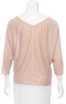 Thumbnail for your product : The Row Semi-Sheer Scoop Neck Top