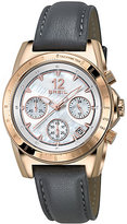 Thumbnail for your product : Breil Milano Enclosure Rose Goldtone IP Stainless Steel, Crystal & Leather Chronograph Strap Watch