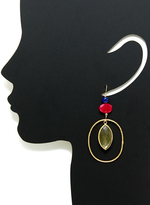 Thumbnail for your product : Lapis Lapis, Pink Chalcedony, & Pyrite Drop Earrings