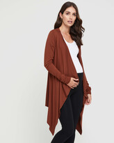 Thumbnail for your product : Bamboo Body Women's Red Cardigans - Bamboo Waterfall Cardigan