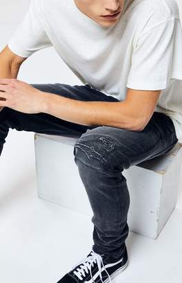 pacsun black stacked skinny jeans