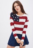 Thumbnail for your product : Forever 21 american flag sweater