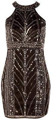 boohoo NEW Womens Boutique Embellished Bodycon Dress in Polyester