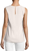 Thumbnail for your product : St. John Lightweight Satin-Back Crepe Top