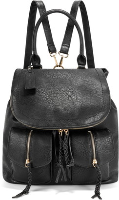 emery faux leather backpack