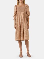 Thumbnail for your product : ENGLISH FACTORY Floral Smocked Midi Dress
