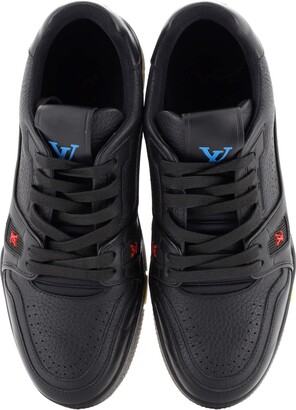 Louis Vuitton Men's LV Trainer Velcro Sneakers Leather and Mesh