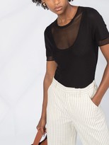 Thumbnail for your product : Proenza Schouler White Label Layered-Design Sheer Top