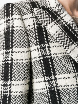 Dolce & Gabbana Single Buttoned Check Coat