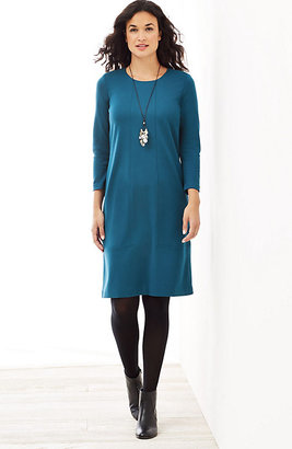 J. Jill Ponte Knit Seamed Dress