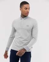 Thumbnail for your product : Armani Exchange long sleeve polo in grey