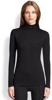 Thumbnail for your product : Akris Punto Beaded Mock Turtleneck Top