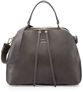 Thumbnail for your product : Furla Globe Lizard-Stamped Dome Tote Bag, Mist