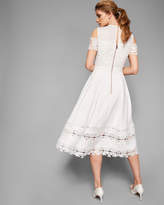 Thumbnail for your product : Ted Baker NACII Structured lace midi dress