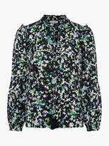 Thumbnail for your product : Great Plains Meadow Tie Neck Blouse, Fresh Green/Multi