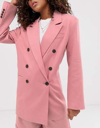 ASOS Tall DESIGN Tall oversized double breasted dad suit blazer