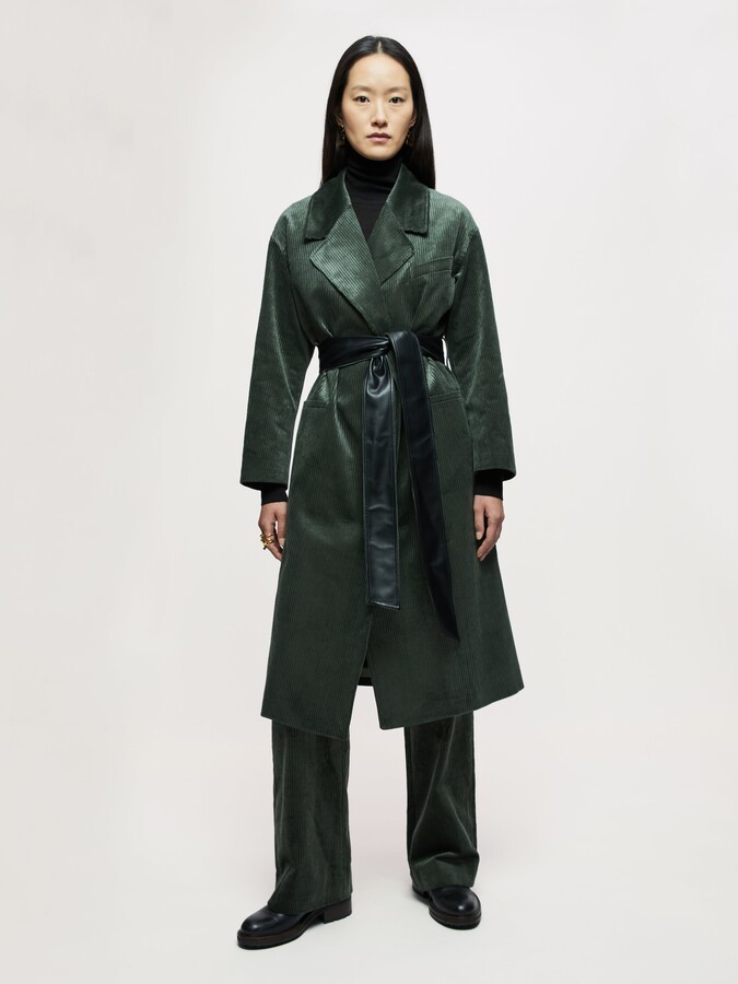 jigsaw green coat