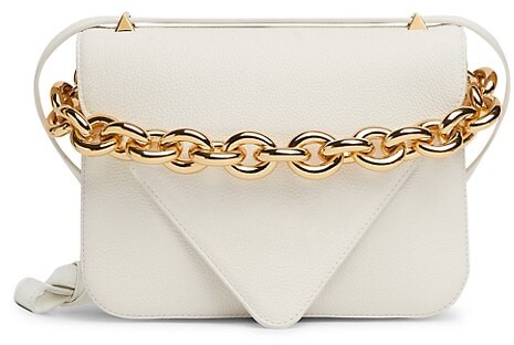 White purse gold hardware leather Clearance