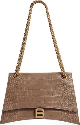 424 Ladies shoulder bag w-thick gold chain – Beautiful bags